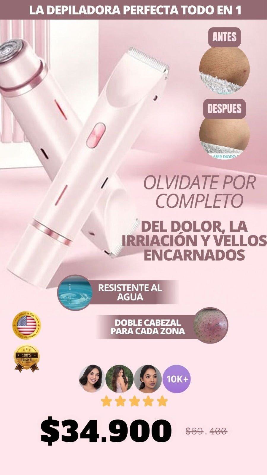 J - Rasuradora femenina - Adiós pelitos…